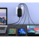 Зарядний пристрій Choetech 4xUSB 100W PD (2хUSB-C+2хUSB-A) сharger diamond model black (PD6028-BK)