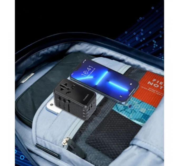 Зарядний пристрій Choetech 4xUSB 100W PD (2хUSB-C+2хUSB-A) сharger diamond model black (PD6028-BK)