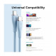 Дата кабель USB-C to 2xUSB-C 1.5m 5.0A Silicone Type Blue VENTION (CTMSG)