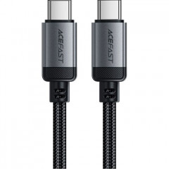 Дата кабель USB-C to USB-C 1.2m 3A aluminum alloy C20-03 Black Acefast (6974316283775)