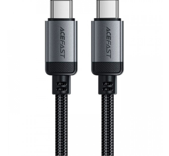 Дата кабеля USB-C to USB-C 1.2m 3A алюминиевый Alloy C20-03 Black Acefast (6974316283775) Дата кабеля USB-C to USB-C 1.2m 3A алюминиевый Alloy C20-03 Black Acefast (6974316283775)