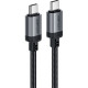 Дата кабеля USB-C to USB-C 1.2m 3A алюминиевый Alloy C20-03 Black Acefast (6974316283775)