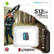 Карта пам/'яті Kingston 512GB microSDXC сlass 10 UHS-I U3 V30 A2 Canvas Go Plus G4 (SDCG4\/512GBSP)