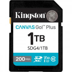Карта пам/'яті Kingston 1TB SDXC сlass 10 UHS-I U3 V30 Canvas Go Plus G4 (SDG4\/1TB)