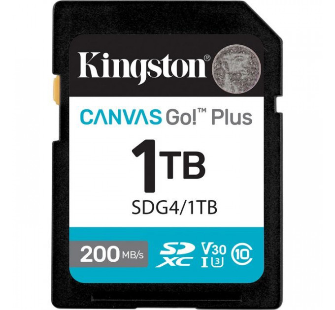 Карта пам/'яті Kingston 1TB SDXC сlass 10 UHS-I U3 V30 Canvas Go Plus G4 (SDG4\/1TB) Карта пам/'яті Kingston 1TB SDXC сlass 10 UHS-I U3 V30 Canvas Go Plus G4 (SDG4\/1TB)