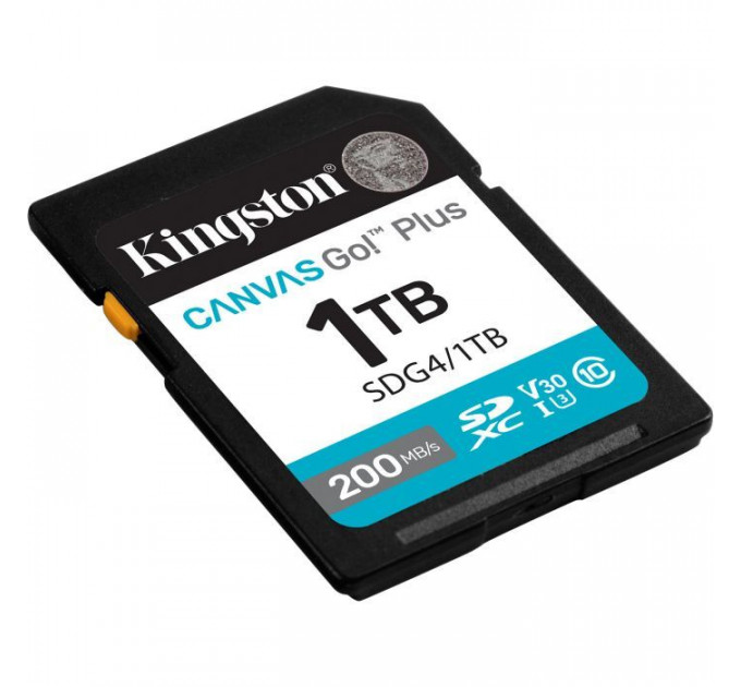 Карта пам/'яті Kingston 1TB SDXC сlass 10 UHS-I U3 V30 Canvas Go Plus G4 (SDG4\/1TB)