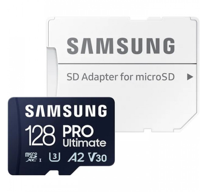 Карта памяти Samsung 128GB microSDXC class 10 UHS-I U3 V30 A2 Pro Ultimate (MB-MY128SA\/WW)