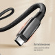 Дата кабеля USB-C to USB-C 1.0m (PVC+Aluminum Alloy) (PD Fast Charging 240W) 5А black ColorWay (CW-CBPDCC069-BK)