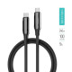 Дата кабеля USB-C to USB-C 1.0m (PVC+Aluminum Alloy) (PD Fast Charging 240W) 5А black ColorWay (CW-CBPDCC069-BK)