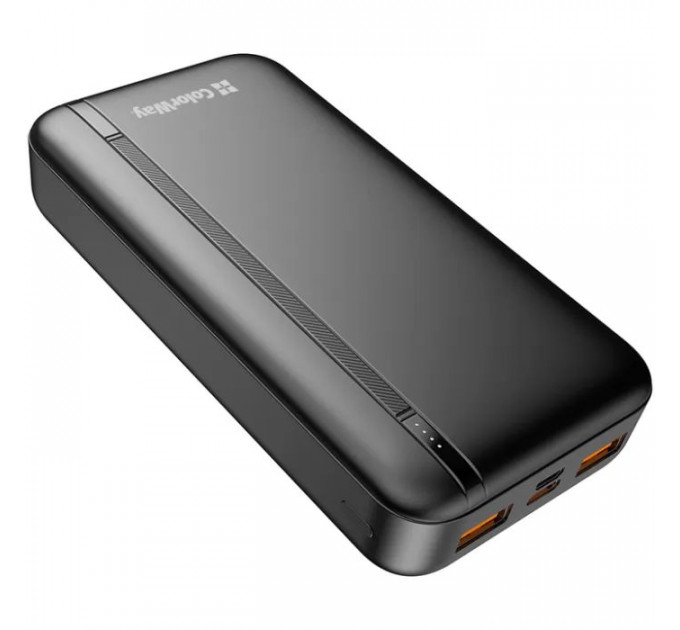 Батарея універсальна ColorWay 20 000 mAh Portable Charger (USB\/QC3.0 + USB-C\/PD\/22.5W) Black (CW-PB200LPB4BK-PD)