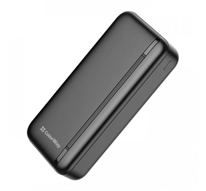 Батарея універсальна ColorWay 20 000 mAh Portable Charger (USB\/QC3.0 + USB-C\/PD\/22.5W) Black (CW-PB200LPB4BK-PD)