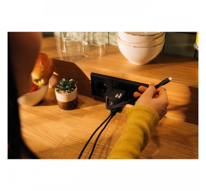 Зарядное устройство для Verbatim GaN 65 W 2 ports (USB-C\/1xUSB-A) (32217)