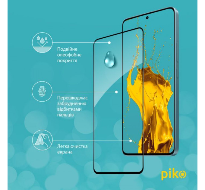 Скло захисне Piko Full Glue Xiaomi Redmi Note 13 Pro Plus 5G Black (1283126584022)