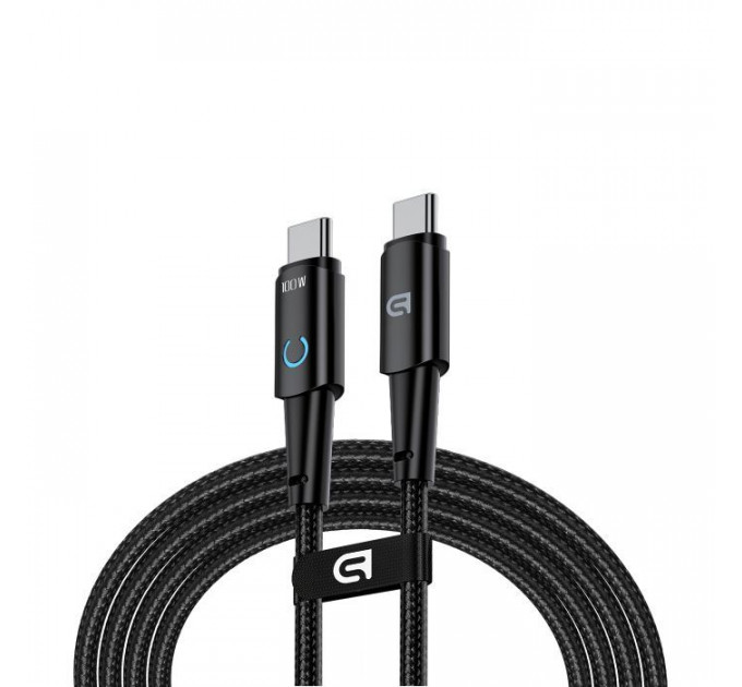 Дата кабель USB-C to USB-C 1.2m Magnetic 100W black Armorstandart (ARM75868)