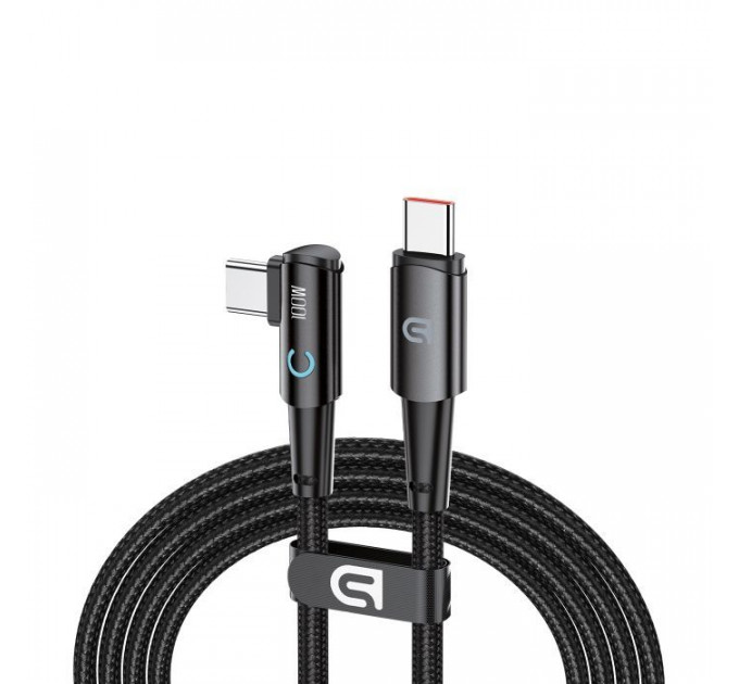 Дата кабель USB-C to USB-C 1.2m 90-degree 100W black Armorstandart (ARM75870)