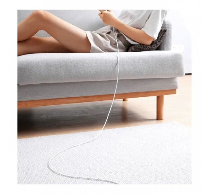 Дата кабель USB 2.0 AM to USB-C 2.0m Superior Fast Charging 100W moon white Baseus (P10320102214-03)
