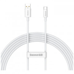 Дата кабель USB 2.0 AM to USB-C 2.0m Superior Fast Charging 100W moon white Baseus (P10320102214-03)