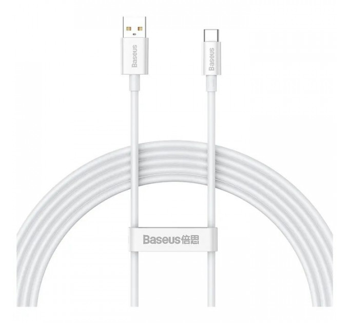 Дата кабель USB 2.0 AM to USB-C 2.0m Superior Fast Charging 100W moon white Baseus (P10320102214-03)