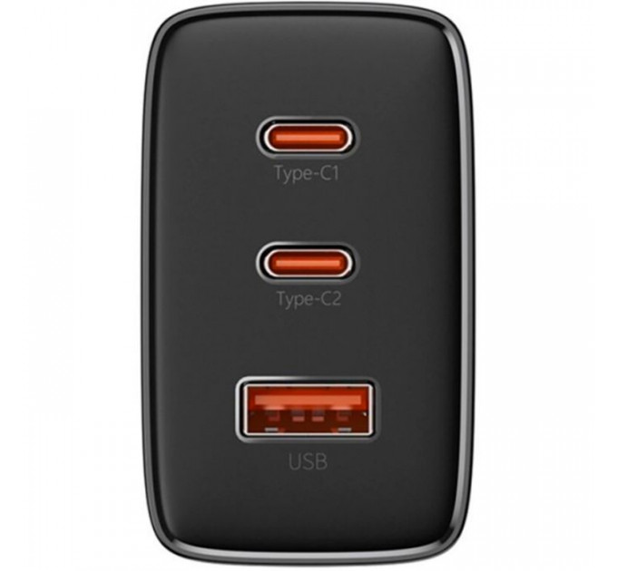 Зарядний пристрій Baseus Cube Pro Fast Charger 2C+U 65W black (P10152301113-00)