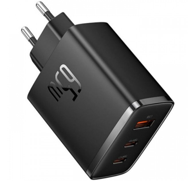 Зарядний пристрій Baseus Cube Pro Fast Charger 2C+U 65W black (P10152301113-00)