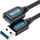 Дата кабель USB 2.0 AM\/AF 1.5m black VENTION (CBIBG)