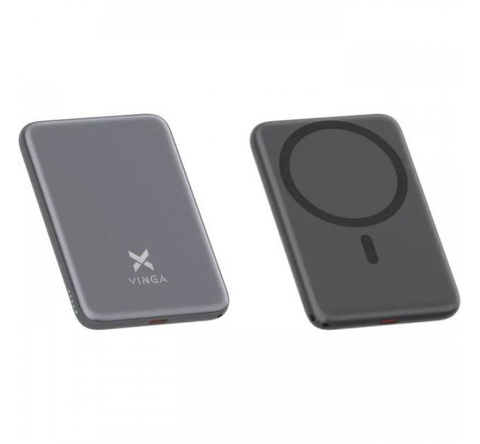 Батарея универсальная Vinga 5000 mAh 20W\/15W Wireless (VPBB520WL)