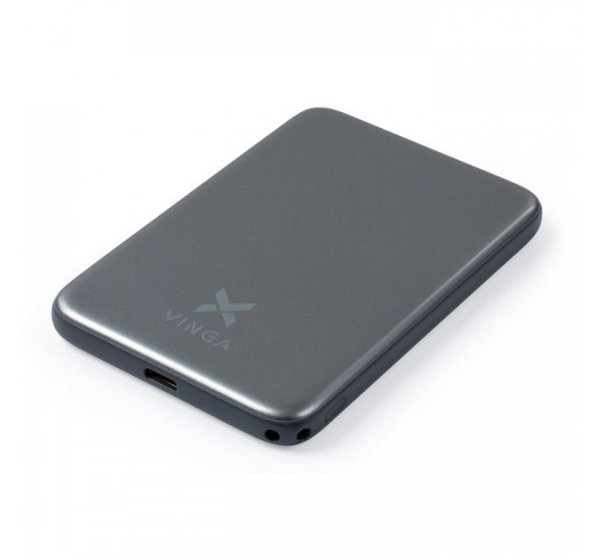 Батарея универсальная Vinga 5000 mAh 20W\/15W Wireless (VPBB520WL)