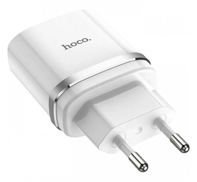 Зарядний пристрій HOCO C12Q Smart USB QC3.0 + cable USB to USB-C 18W White (6931474716309)