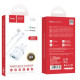 Зарядний пристрій HOCO C12Q Smart USB QC3.0 + cable USB to USB-C 18W White (6931474716309)