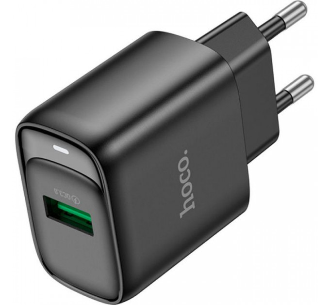 Зарядний пристрій HOCO C140A Smart USB QC3.0 Black (6942007627788)