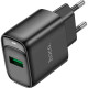 Зарядний пристрій HOCO C140A Smart USB QC3.0 Black (6942007627788)
