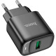 Зарядний пристрій HOCO C140A Smart USB QC3.0 Black (6942007627788)
