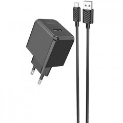 Зарядний пристрій HOCO CS11A Ocean USB + cable USB to Micro 5P 10.5W Black (6942007603584)