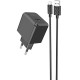Зарядний пристрій HOCO CS11A Ocean USB + cable USB to Micro 5P 10.5W Black (6942007603584)