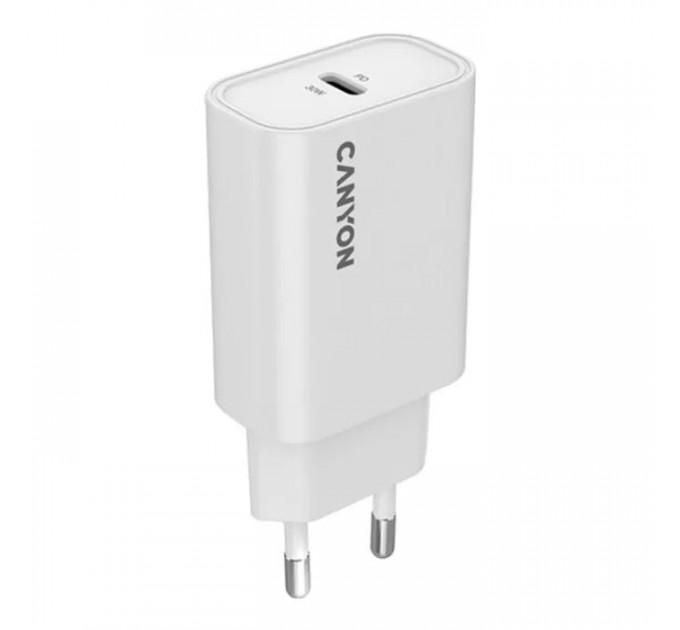 Зарядний пристрій Canyon 30CL OnCharge USB-C PD30W White (CNE-CHA30CLW)