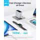 Зарядное устройство Anker Laptop GaN 140W 3xUSB-C PD3.1+USB-A+display+cabel Silver (B2697G41)