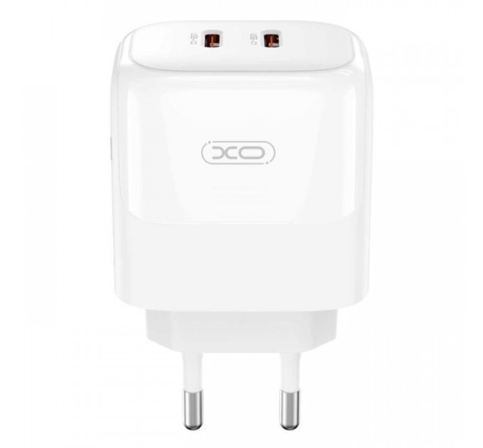 Зарядний пристрій XO L140 35W 2xUSB-C PD White (L140_White)
