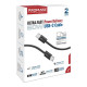 Дата кабеля USB-C to USB-C 2.0m 60W PD EcoLine-CC200 black Promate (ecoline-cc200.black)