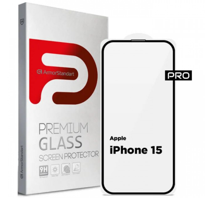 Стекло защитное Armorstandart Pro Apple iPhone 15 with mesh (ARM87023)