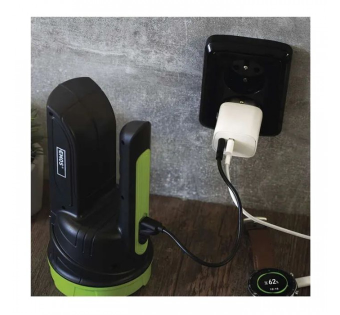 Зарядний пристрій EMOS V02B15 1xUSB-A + 1xUSB-C 15W GaN (V02B15)
