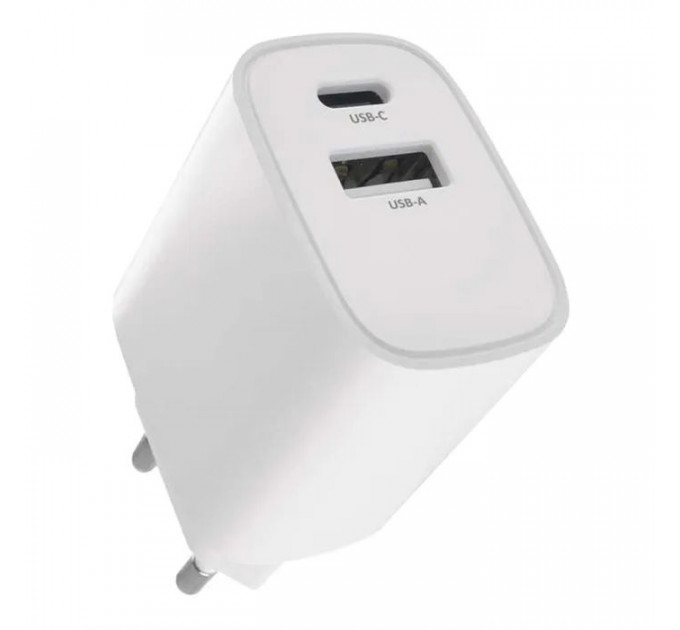 Зарядний пристрій EMOS V02B15 1xUSB-A + 1xUSB-C 15W GaN (V02B15)