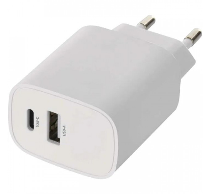 Зарядний пристрій EMOS V02B15 1xUSB-A + 1xUSB-C 15W GaN (V02B15)
