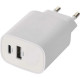 Зарядний пристрій EMOS V02B15 1xUSB-A + 1xUSB-C 15W GaN (V02B15)