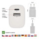 Зарядний пристрій EMOS V02B15 1xUSB-A + 1xUSB-C 15W GaN (V02B15)