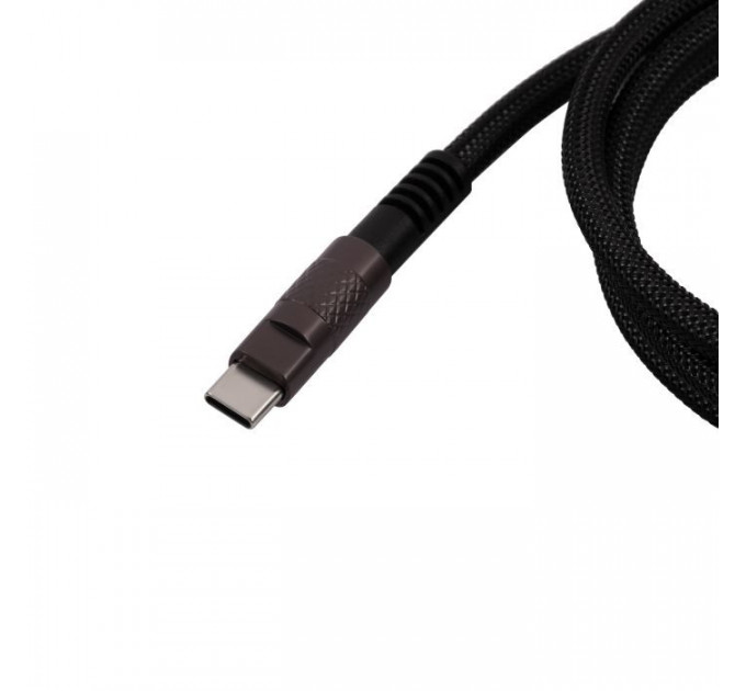 Дата кабель USB-C + USB A to USB-C 1.0m Double-Sleeved Geek black Keychron (CAB21_KEYCHRON)