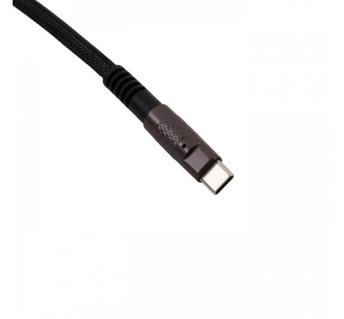 Дата кабель USB-C + USB A to USB-C 1.0m Double-Sleeved Geek black Keychron (CAB21_KEYCHRON)