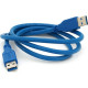Дата кабель USB 3.0 AM\/AM 1.0m Blue Voltronic (YT-3.0AM+AM-1.0)