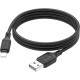 Дата кабель USB 2.0 AM to Lightning 1.0m silicone black HOCO (6931474788405)