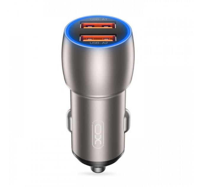 Зарядний пристрій XO 2xUSB QC3.0 36W black (СC52-BK)