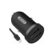Зарядний пристрій XO 2xUSB 2.1A + cable USB to Lightning black (TZ08-L-BK)